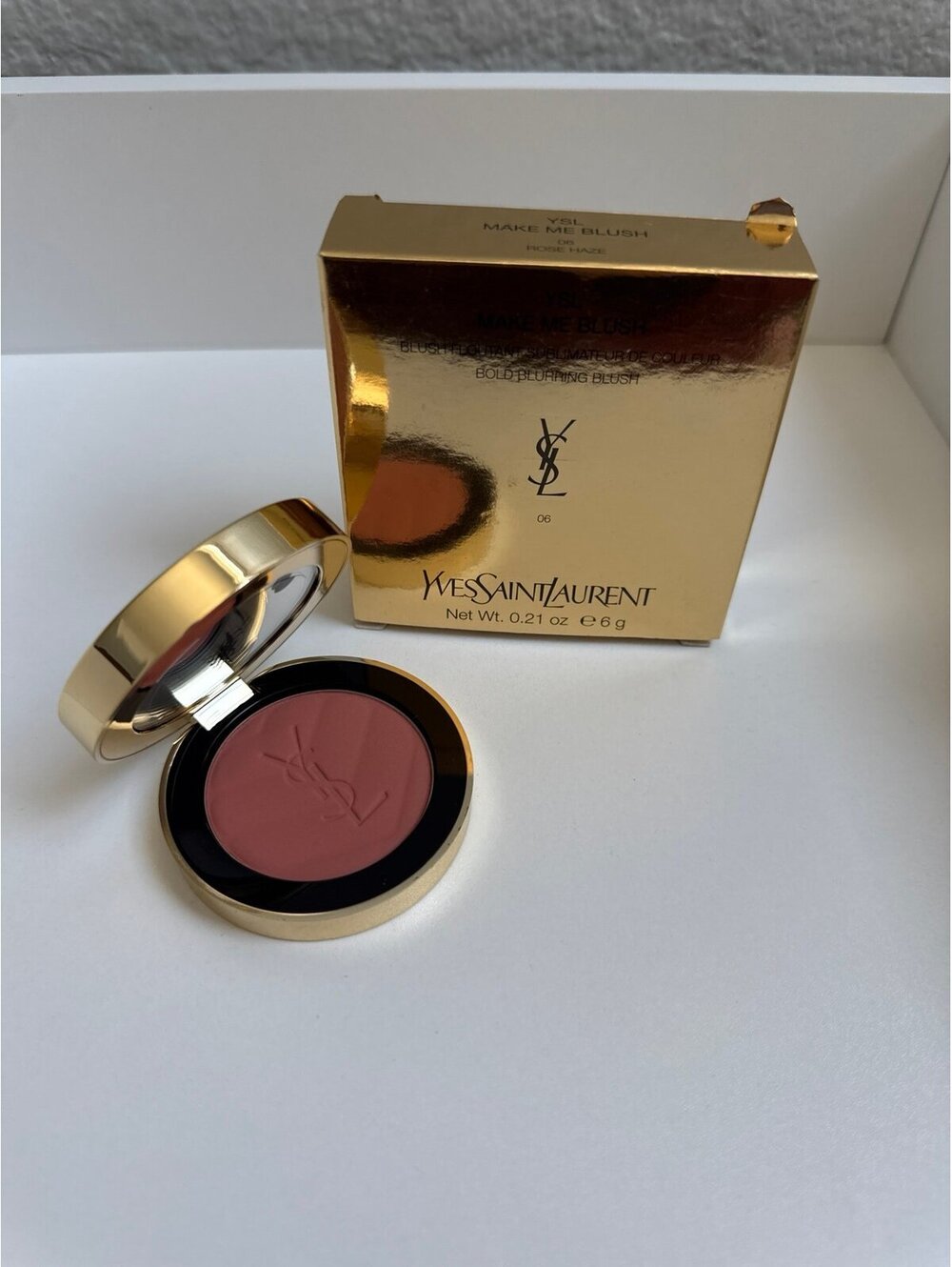 NEW YSL-Make Me Blush 24H Buildable Powder Blush “42 BABYDOLL PINK”